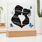 Meeting You Was Fate Acrylic Plague Nightlight