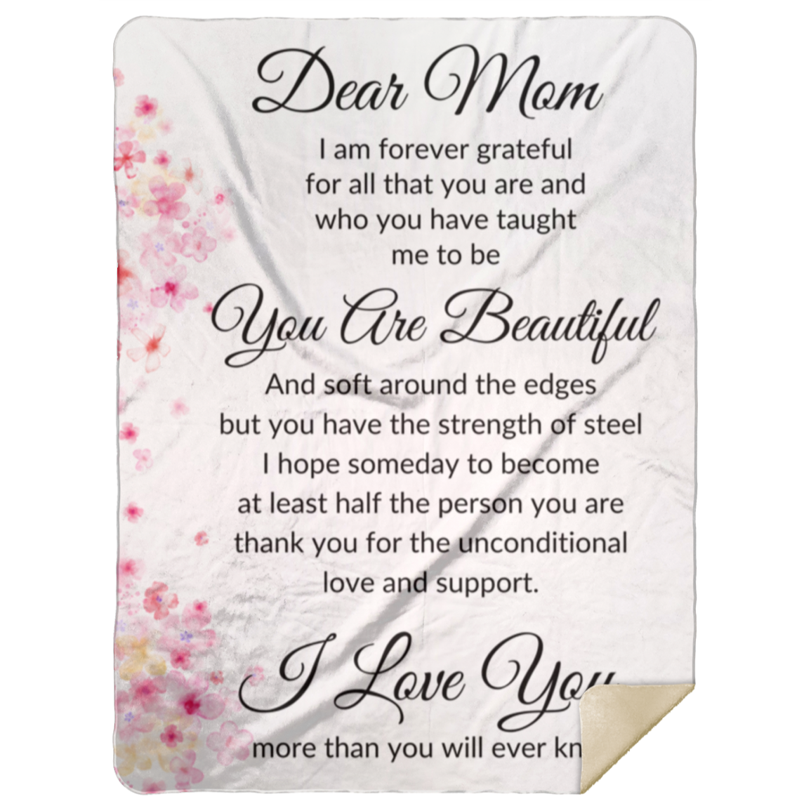 Mother's Day Tribute Blanket: A Warm Embrace for the Most Important Woman in Your Life Premium Sherpa Blanket 60x80 - I am forever grateful | Ragtag Gifts