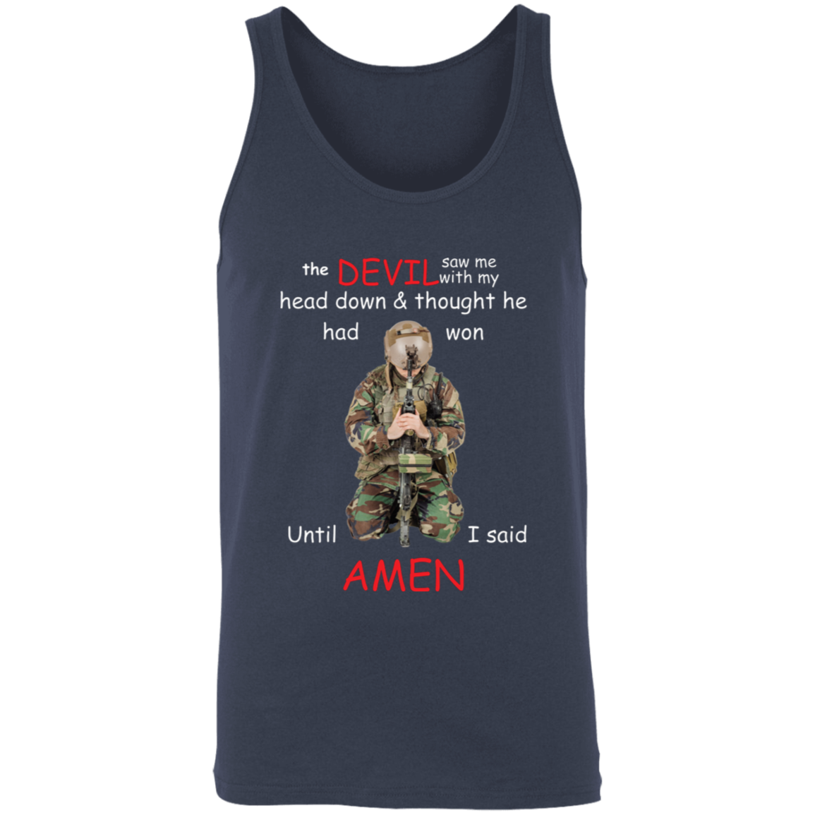 Devil Saw My Head Down Unisex Tank