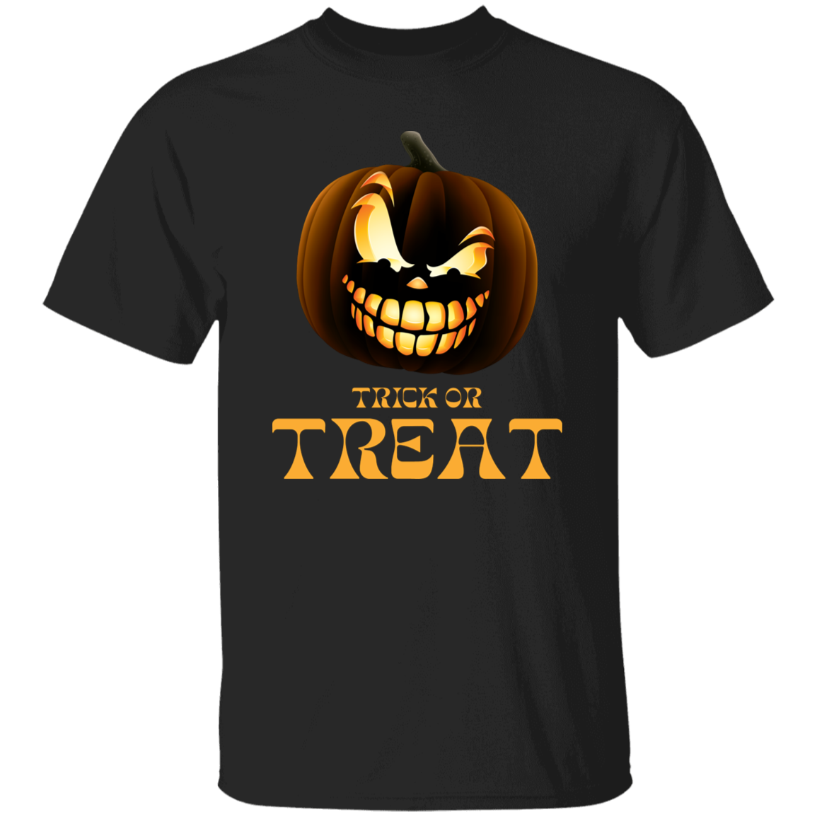 Halloween Tshirt Trick or Treat Jack-o-lantern