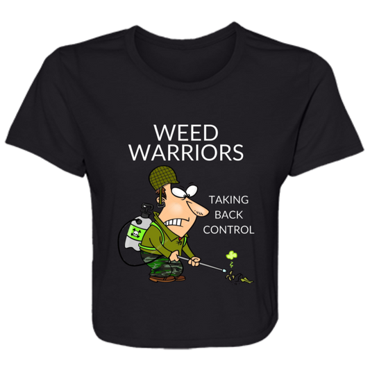 Weed Warriors Ladies' Flowy Cropped Tee