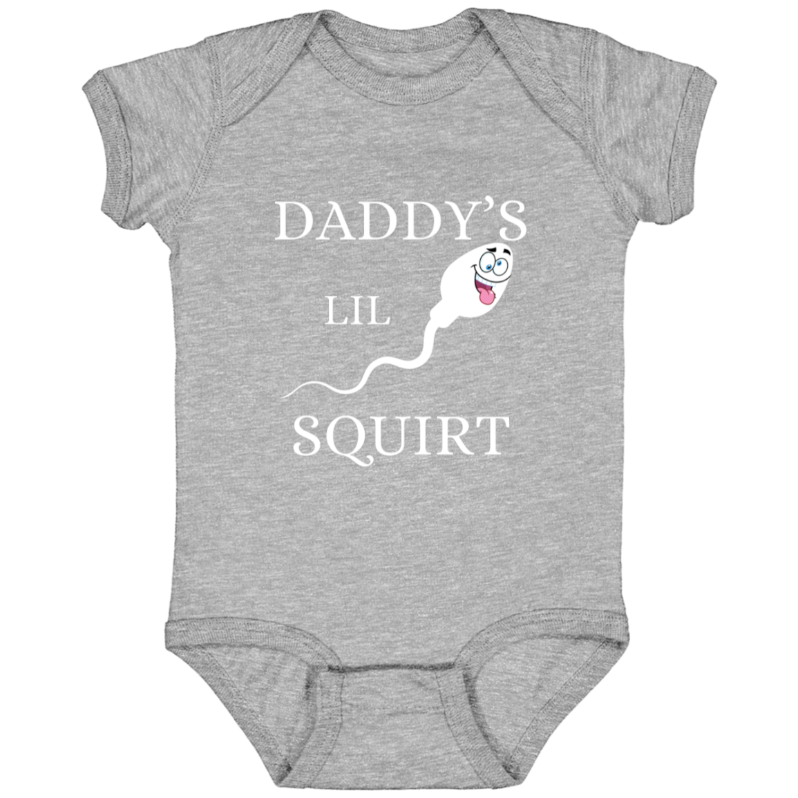 Infant Jersey Onesie With Funny Design, "Daddy's Lil Squirt"