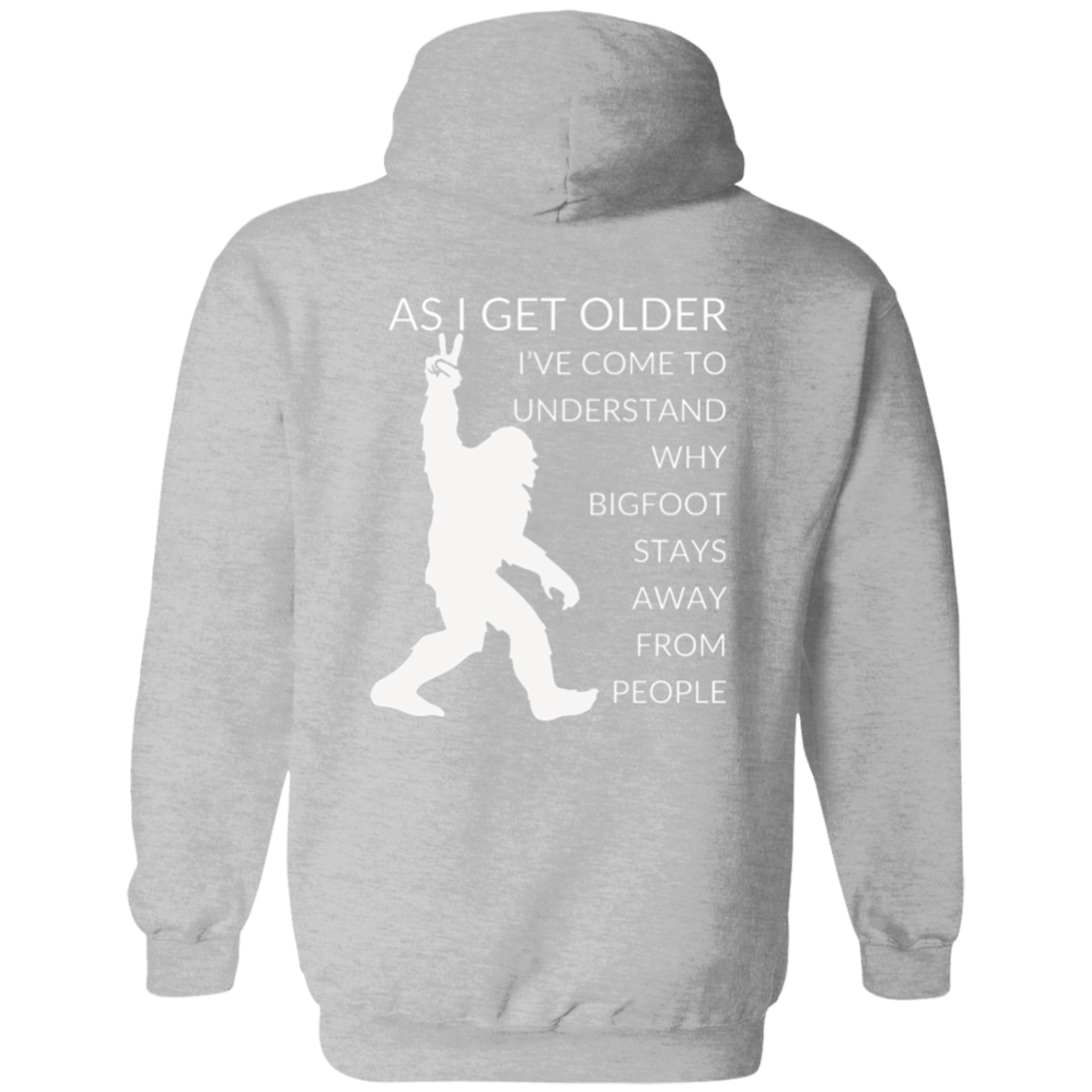 Full Zip Hoodie With Funny Design, "As I Get Older"