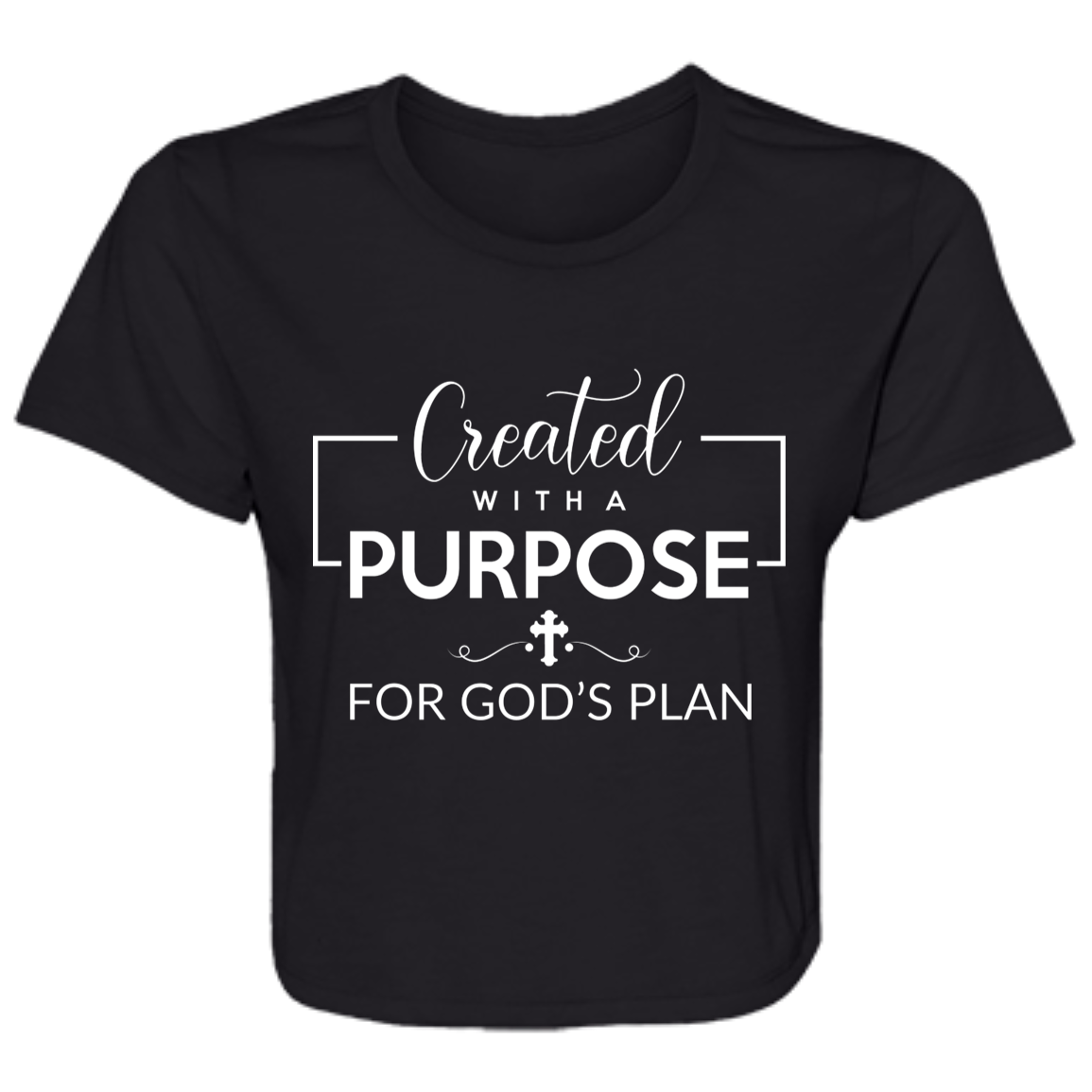 Created With Purpose Ladies' Flowy Cropped Tee