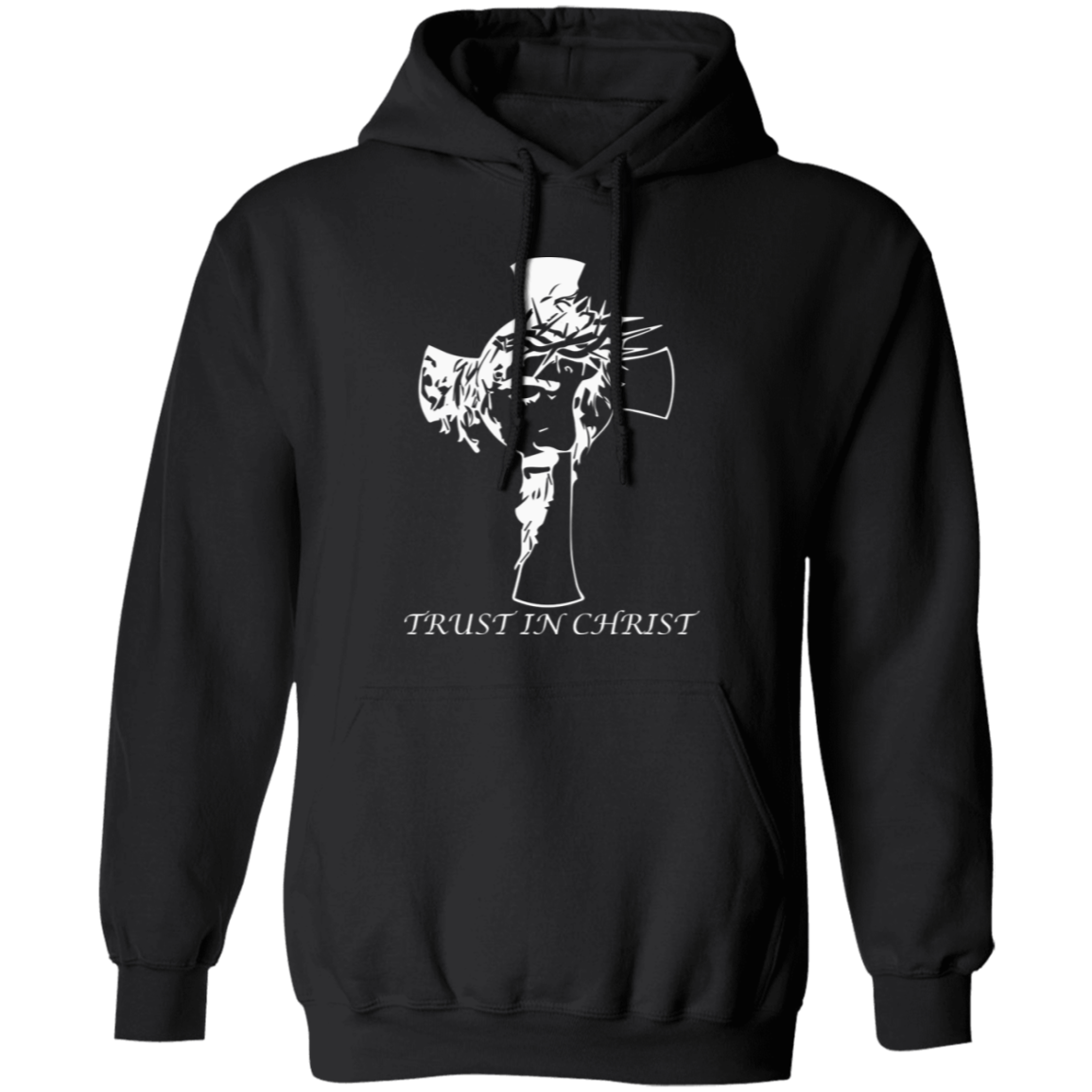 Pullover Hoodie With Faith Design, "Trust In Christ"