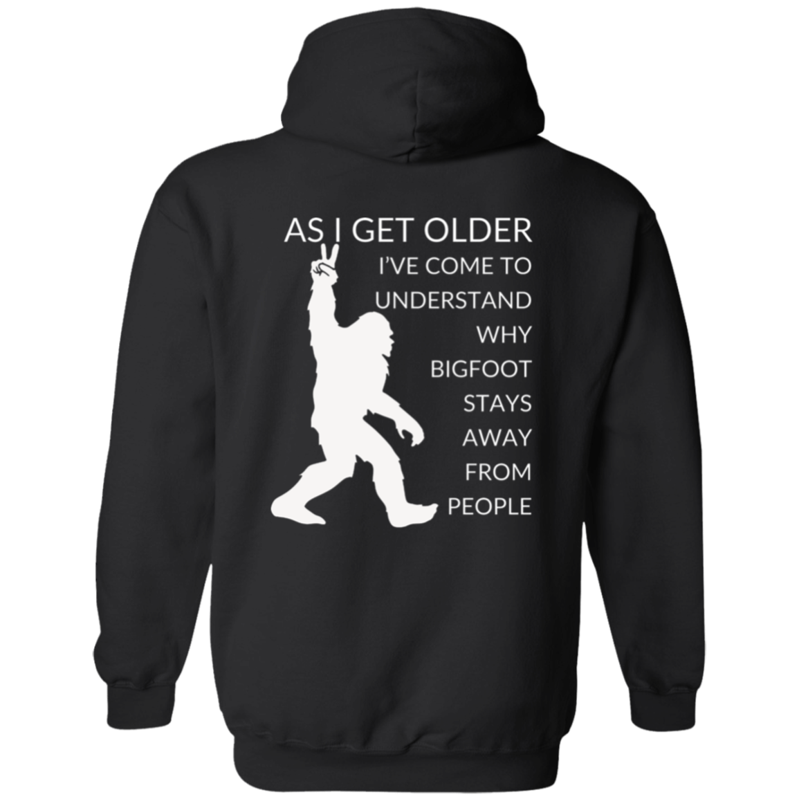 Full Zip Hoodie With Funny Design, "As I Get Older"