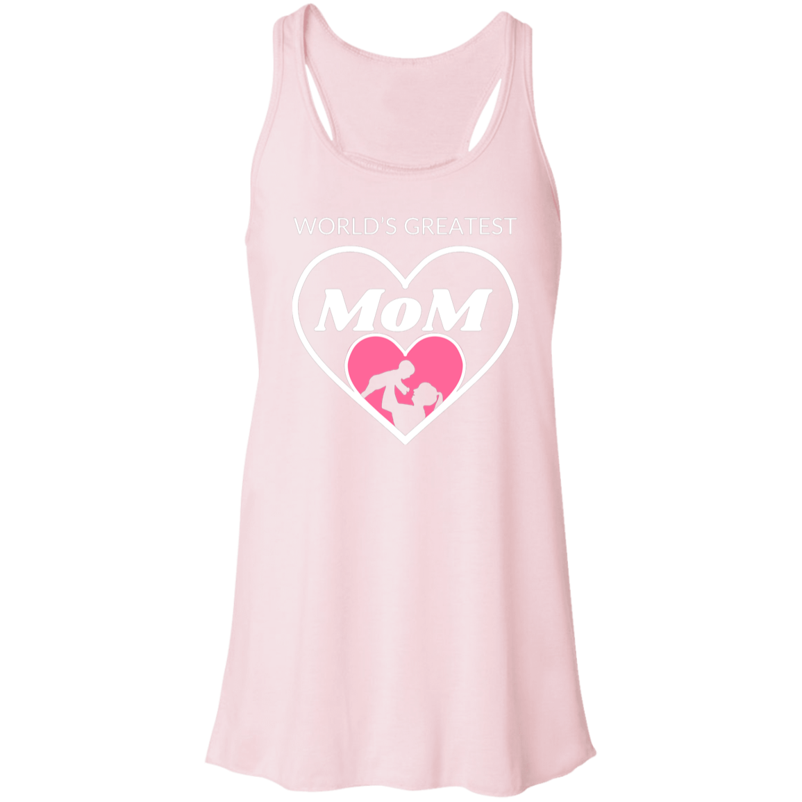 World's Greatest MOM Women's  Flowy Racerback Tank