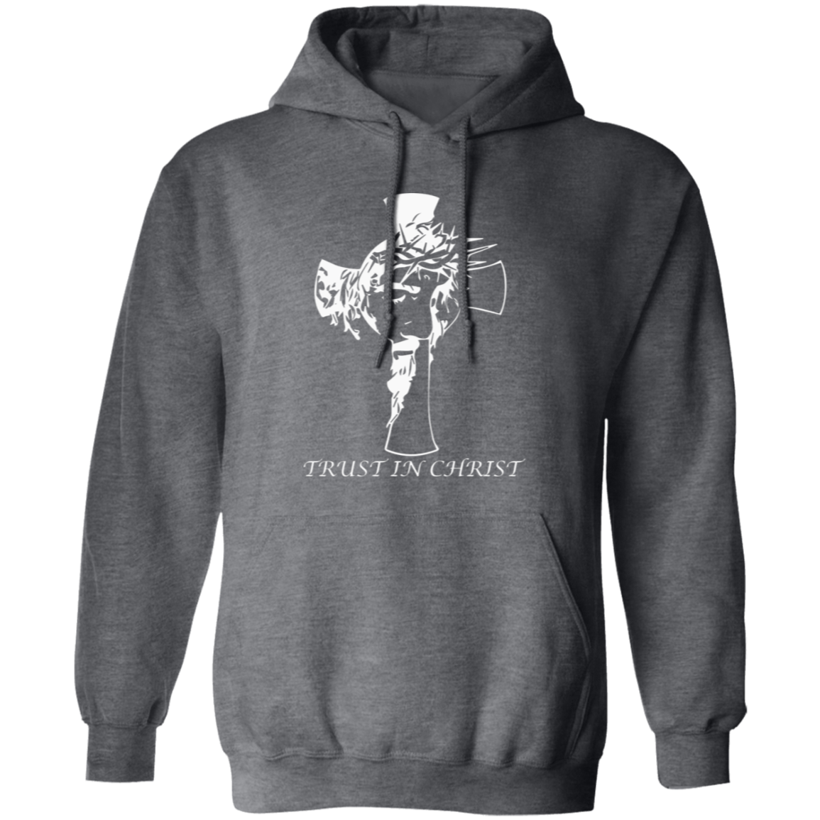 Pullover Hoodie With Faith Design, "Trust In Christ"