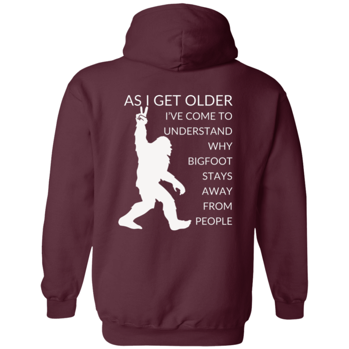 Full Zip Hoodie With Funny Design, "As I Get Older"