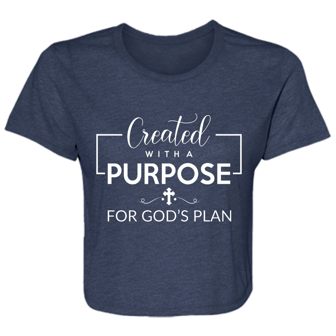 Created With Purpose Ladies' Flowy Cropped Tee