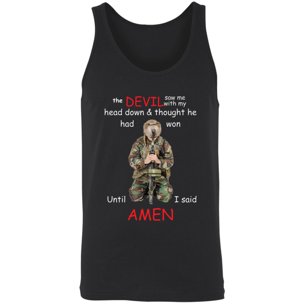 Devil Saw My Head Down Unisex Tank