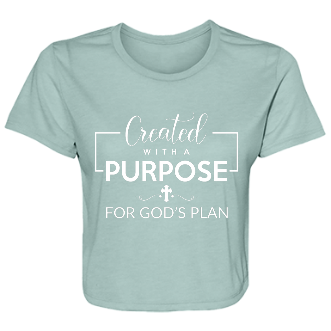 Created With Purpose Ladies' Flowy Cropped Tee