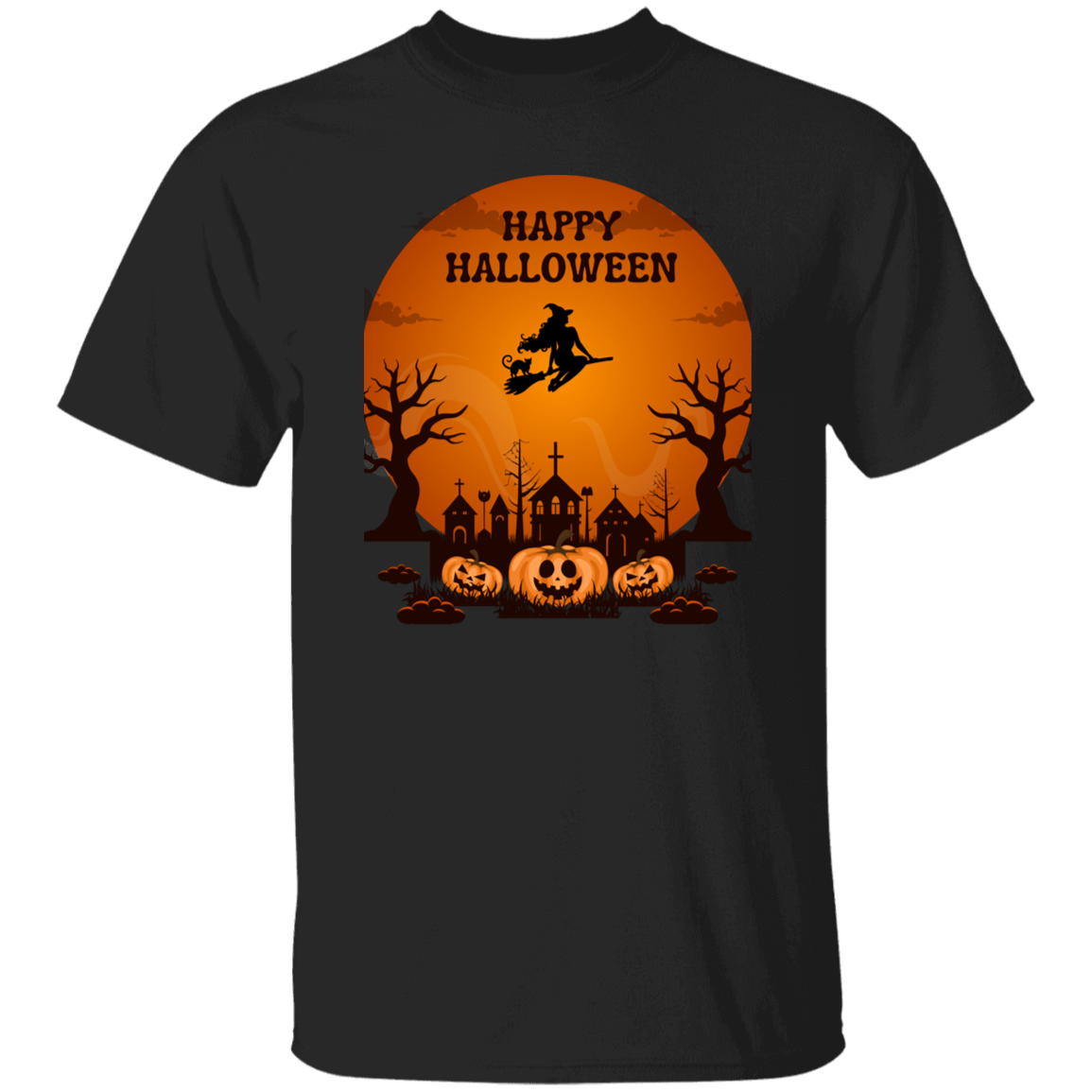 Halloween Tshirt Happy Halloween Scene