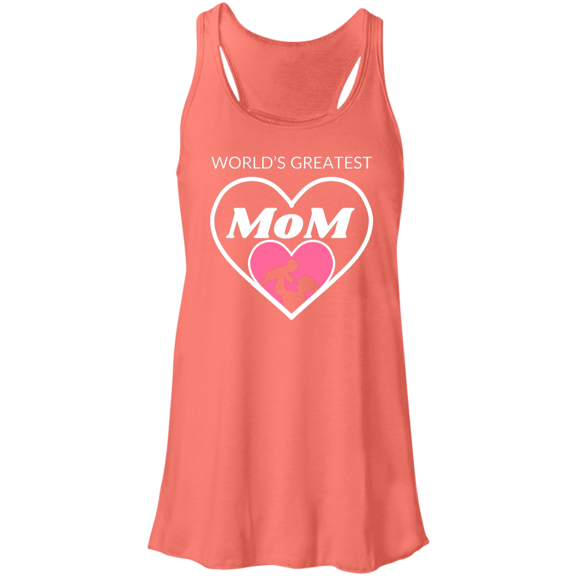 World's Greatest MOM Women's  Flowy Racerback Tank