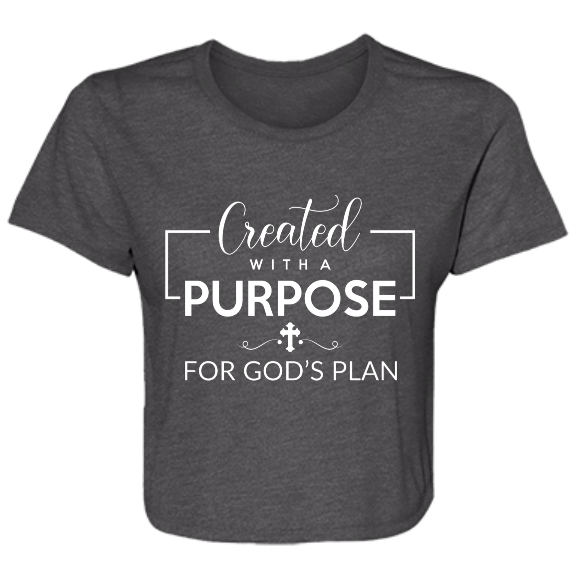 Created With Purpose Ladies' Flowy Cropped Tee