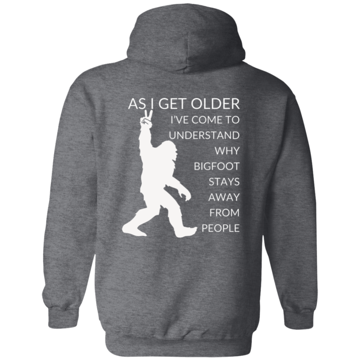 Full Zip Hoodie With Funny Design, "As I Get Older"