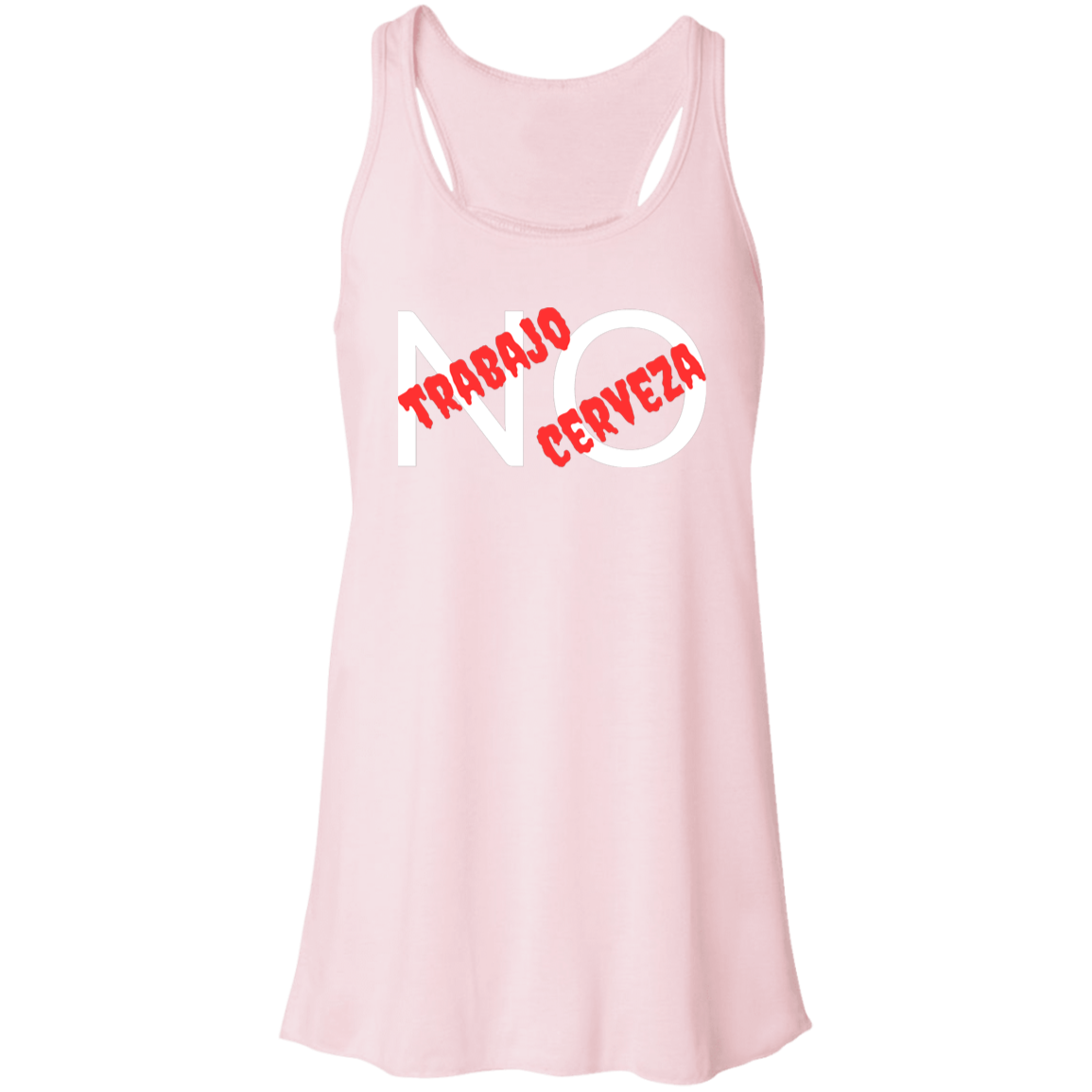 No Trabajo, No Cerveza Women's Racerback Tank Top