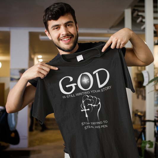 God Is Writing Your Story Heavyweight Garment-Dyed T-Shirt