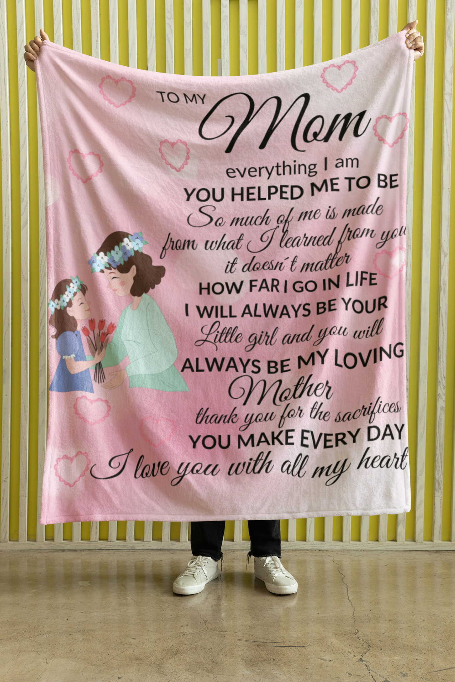 Sherpa Blankets For Mom - To My Mom Premium Blanket - everything I am