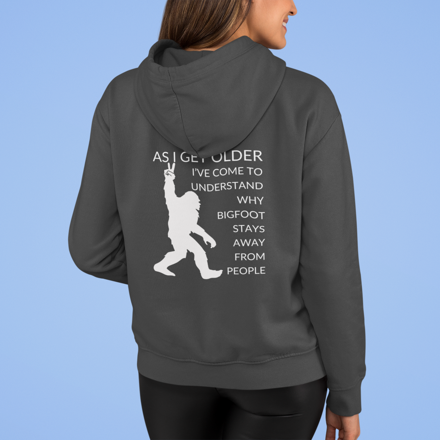 Full Zip Hoodie With Funny Design, "As I Get Older"