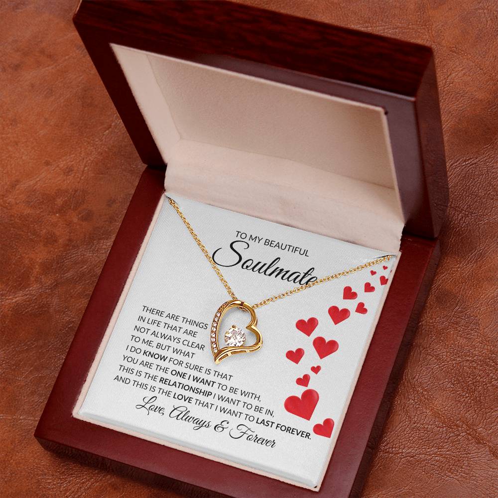 To My Beautiful Soulmate Forever Love Pendant - there are things in life | Ragtag Gifts