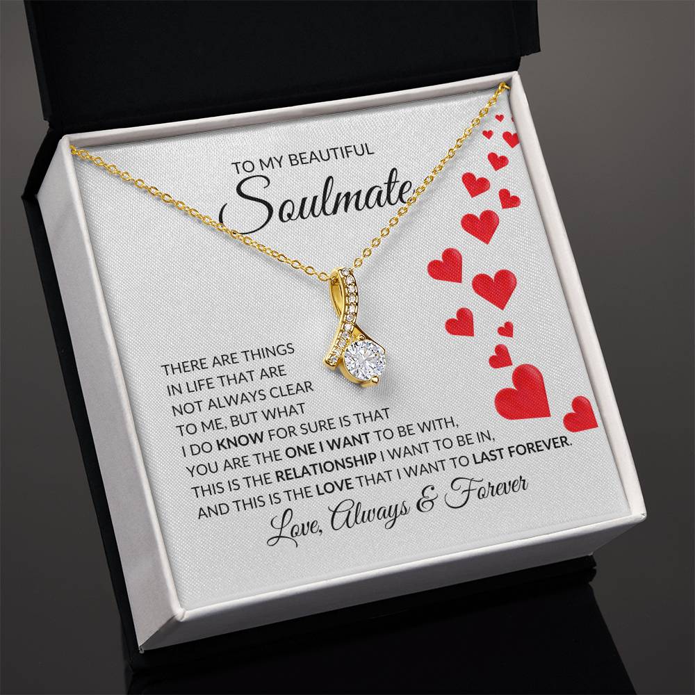 To My Beautiful Soulmate Alluring Beauty Pendant - there are things in life | Ragtag Gifts