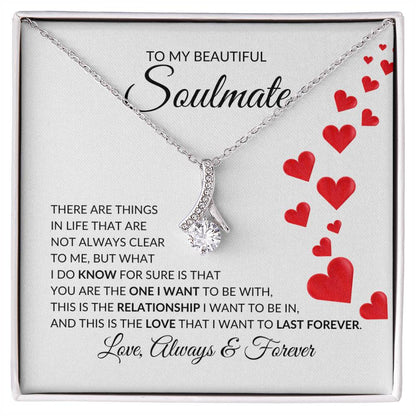 To My Beautiful Soulmate Alluring Beauty Pendant - there are things in life | Ragtag Gifts