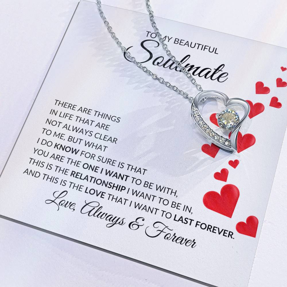 To My Beautiful Soulmate Forever Love Pendant - there are things in life | Ragtag Gifts