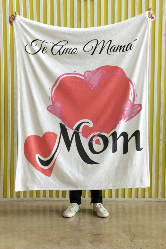 Sherpa Blankets For Mom - Te Amo Mama' Premium Sherpa Blanket 50x60