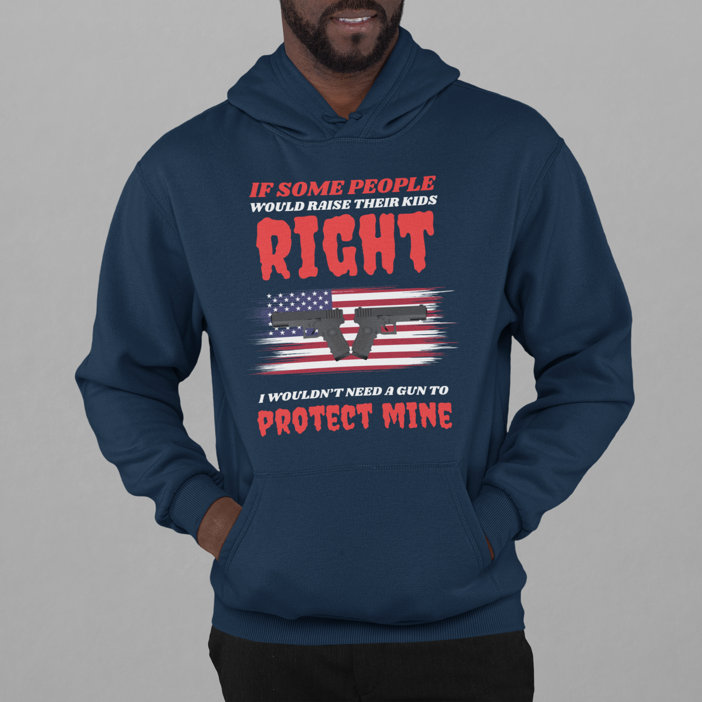 Pullover Hoodie For Parents - To Protect Mine